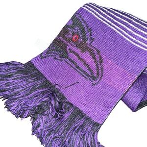 New adult nfl BaltimorE Ravens purple black winter scarf unisex one size